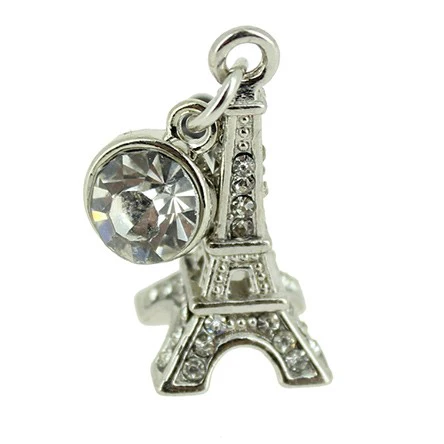 Prise jack Tour Eiffel 4 cotés Strass – Image 2