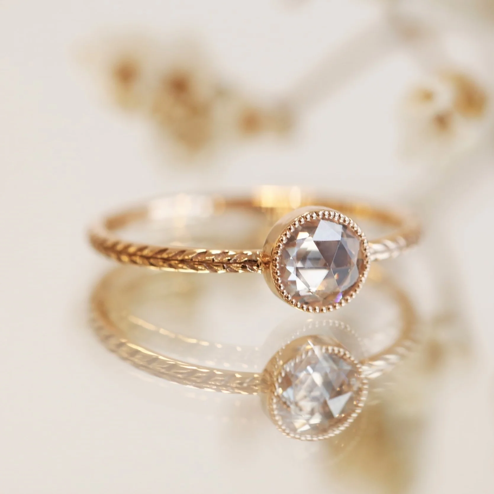 Bague Cybèle L Saphir blanc – Image 3