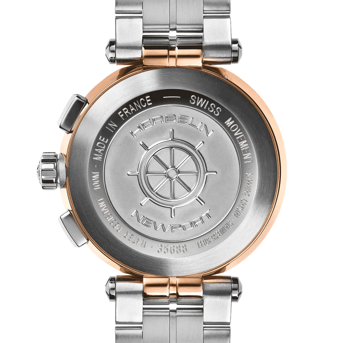 NEWPORT – CHRONOGRAPHE LADY – BICOLORE & NACRE – Image 5