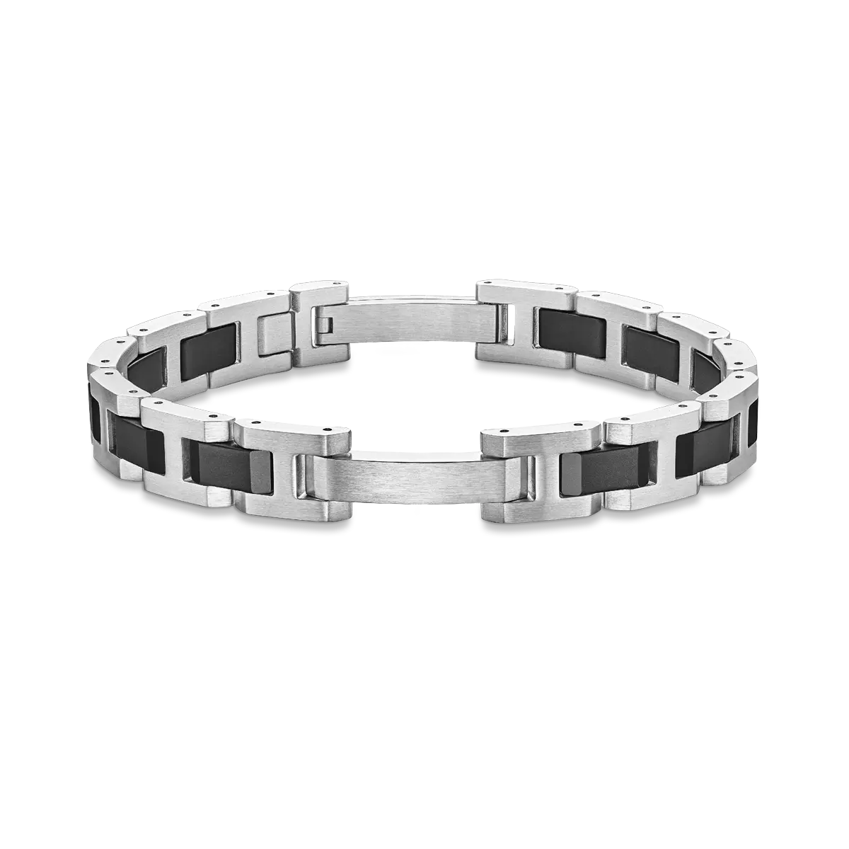 BRACELET CAP CAMARAT – ACIER & CÉRAMIQUE NOIRE – Image 2