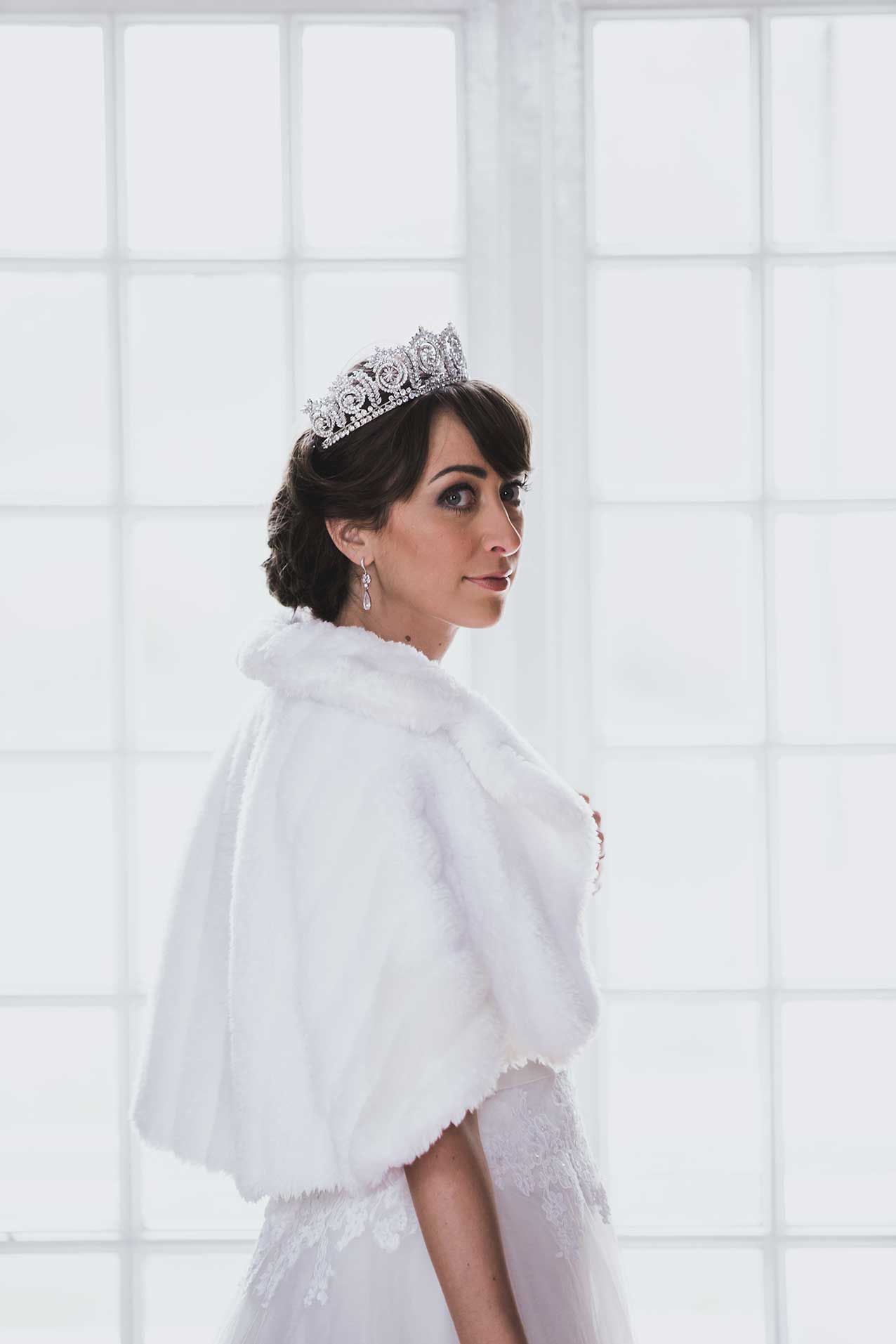 Couronne princesse mariage, diadème de luxe diamantée « Olivia » – Image 6