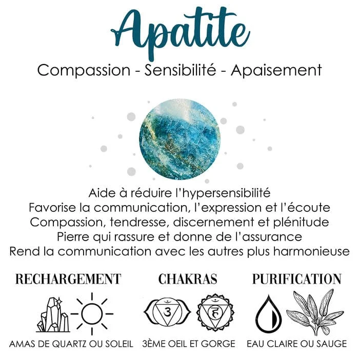 Bague Apatite – Apaisement Communication Sensibilité – Isis – Image 5