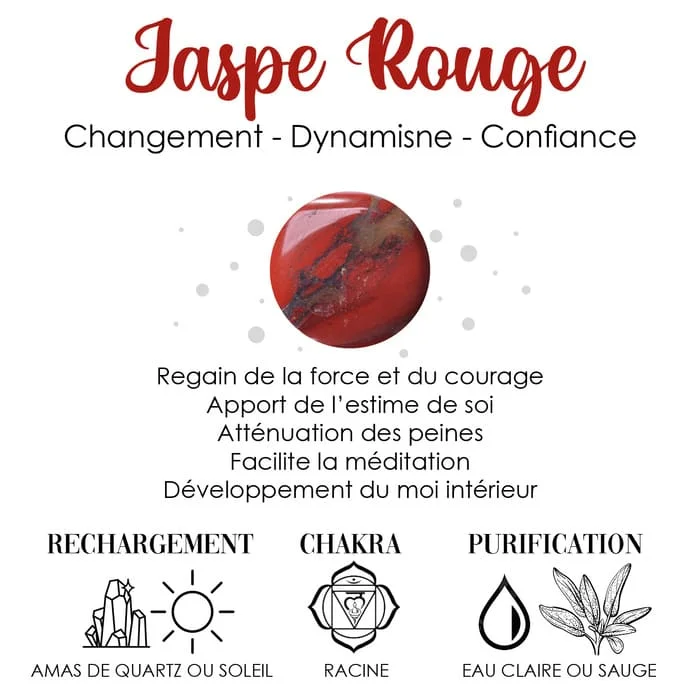 Boucles d’oreilles pendantes Jaspe Rouge – Changement Vitalite Confiance – Leonie – Image 4