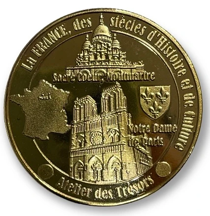 2 Médailles de collection souvenirs Paris – Image 3